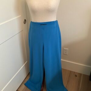 White House Black Market Vibrant Blue Wide Leg Pants